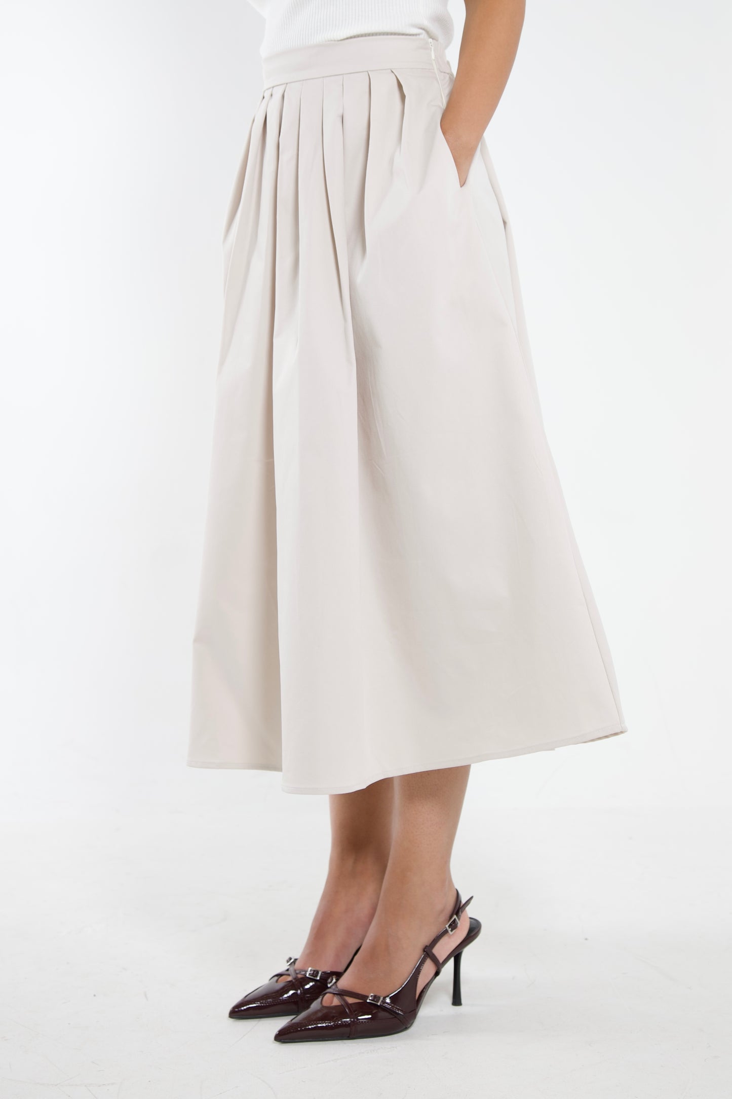A-Line Midi Skirt
