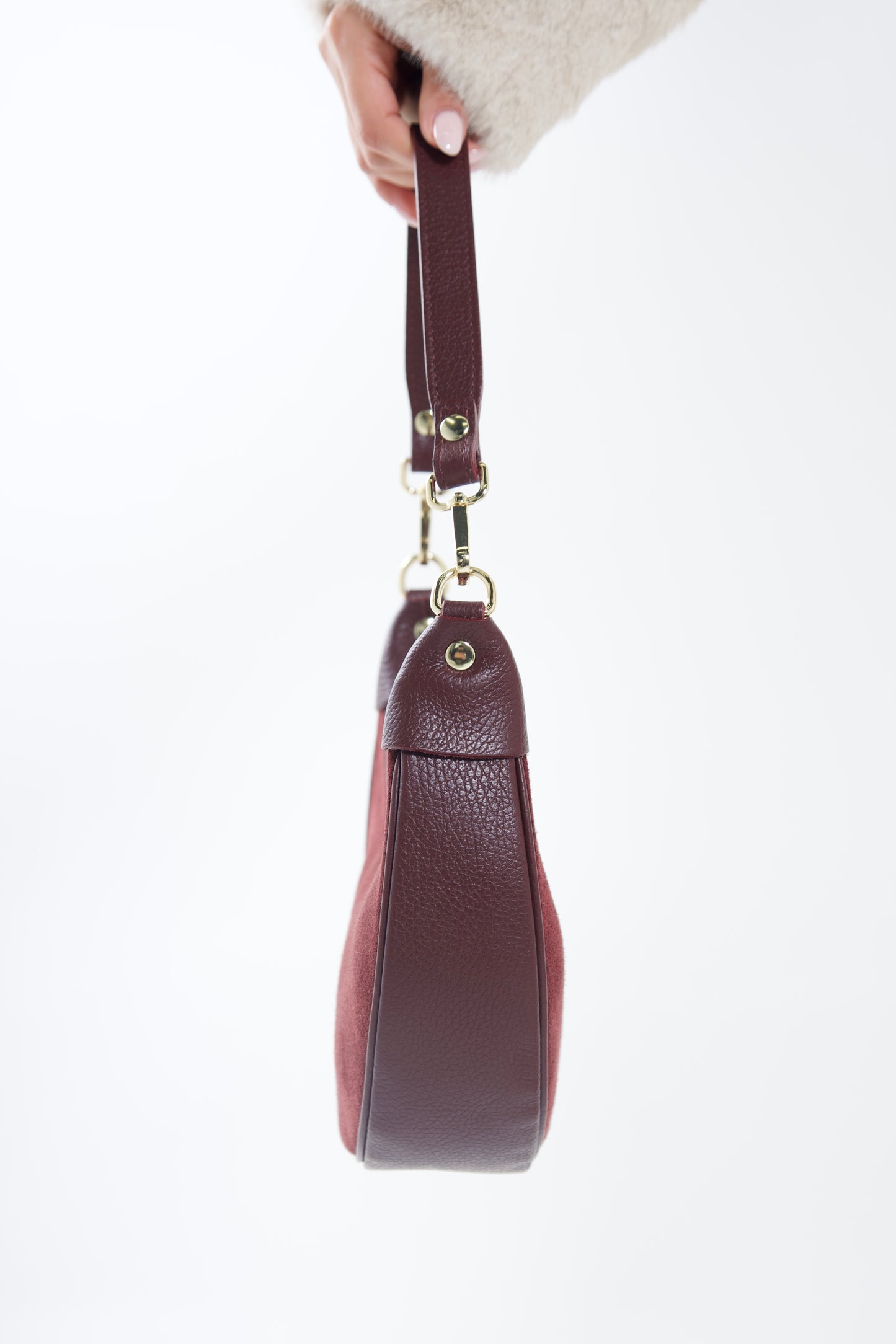 Kyra Saddle Handbag Suede