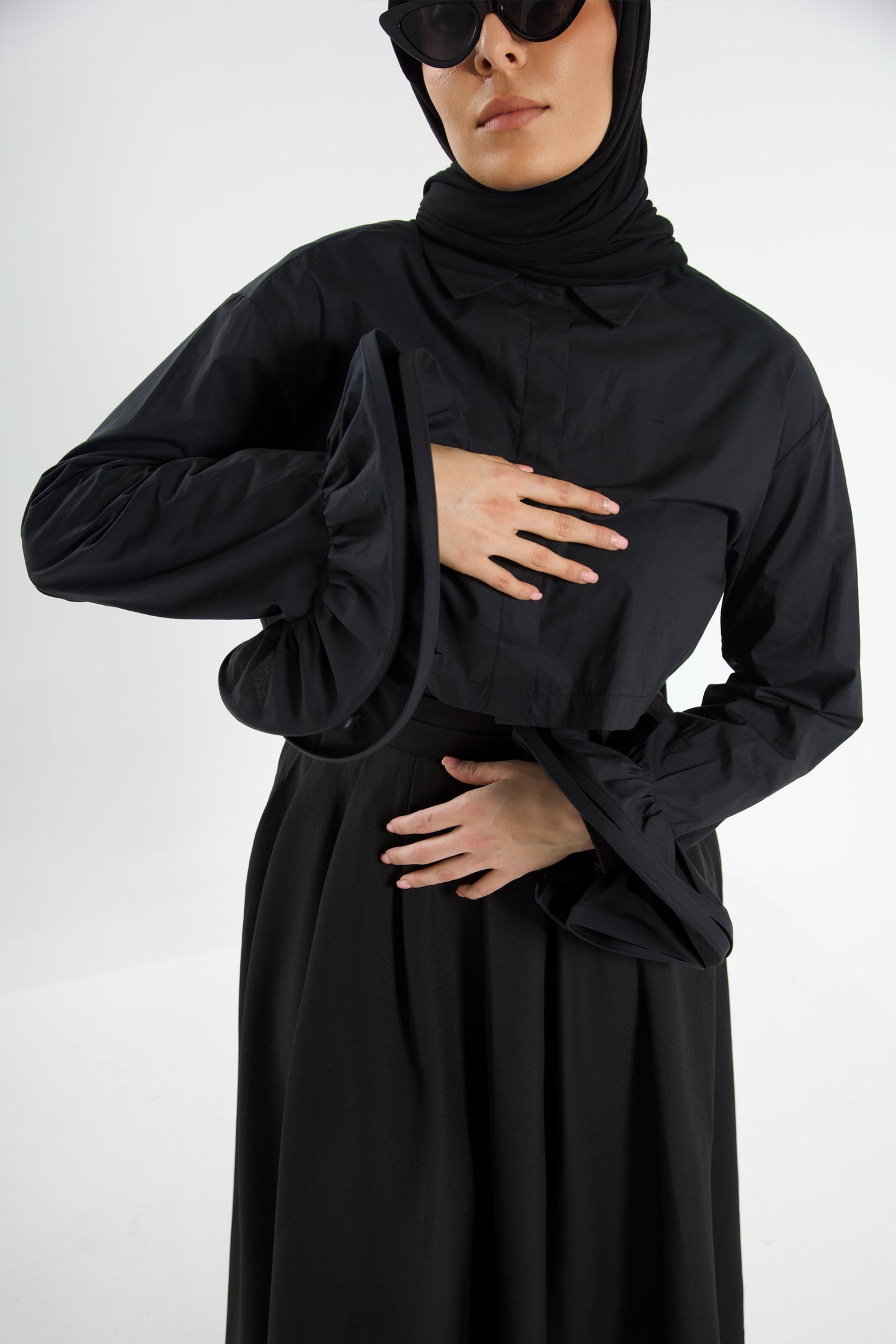 Blouse With Bell Sleeves