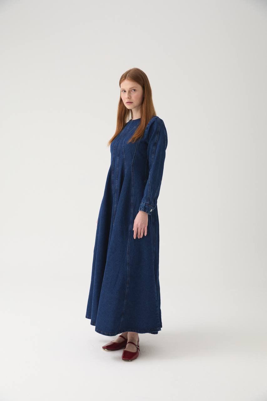 The Midnight Flow Denim Dress