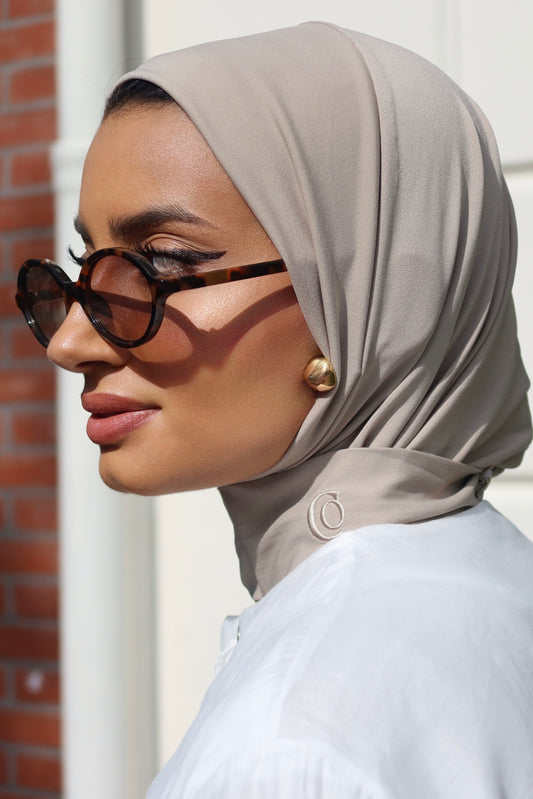 Ready To Wear Hijab In Ashen Taupe