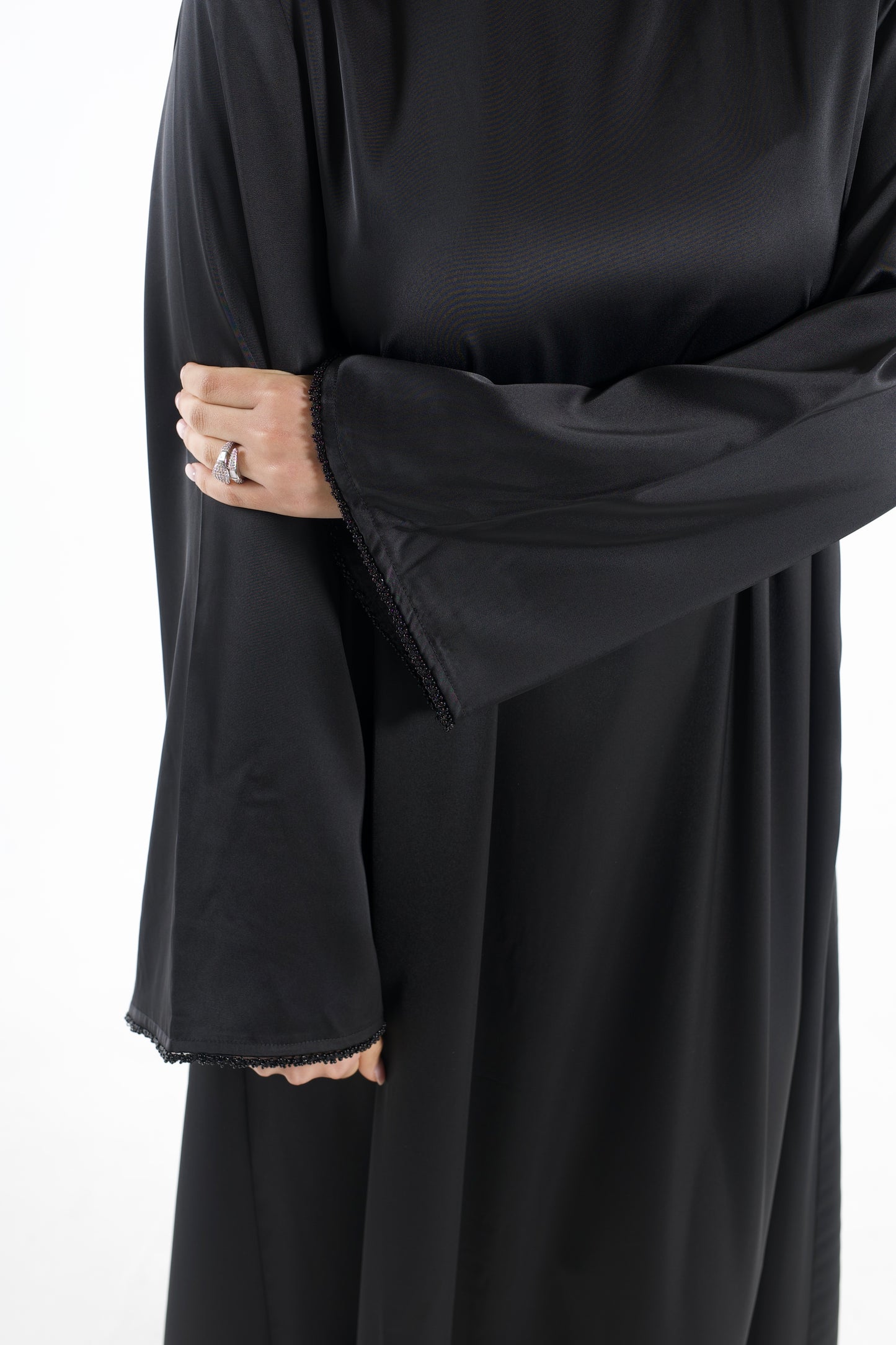 Silk Abaya Noir