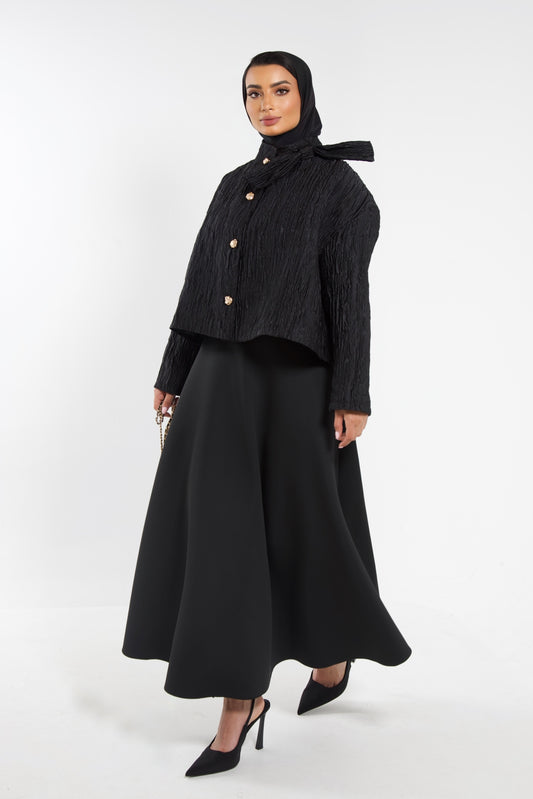 Cropped Jacket Black