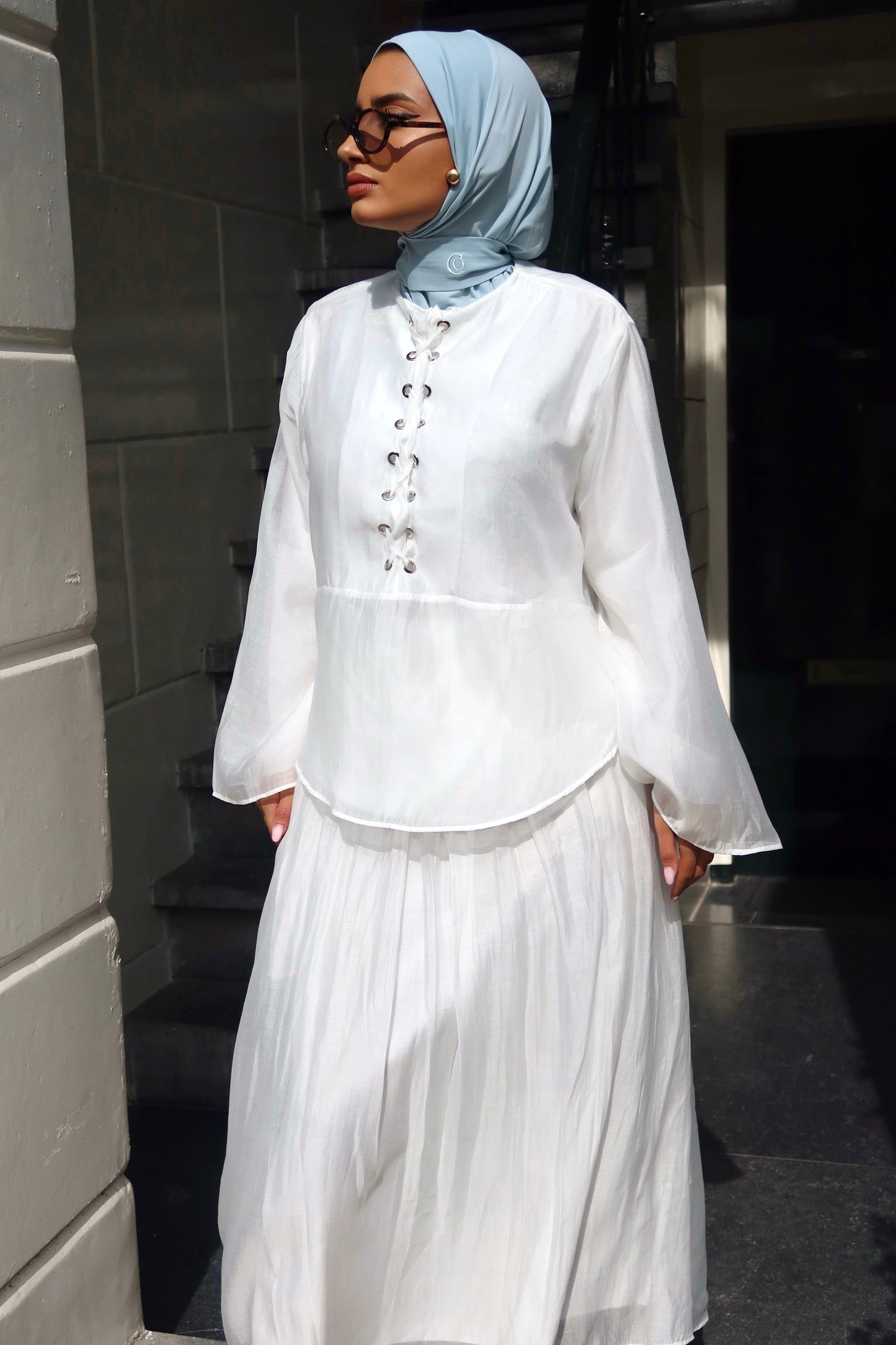 Été Élégant Two-Piece Set White