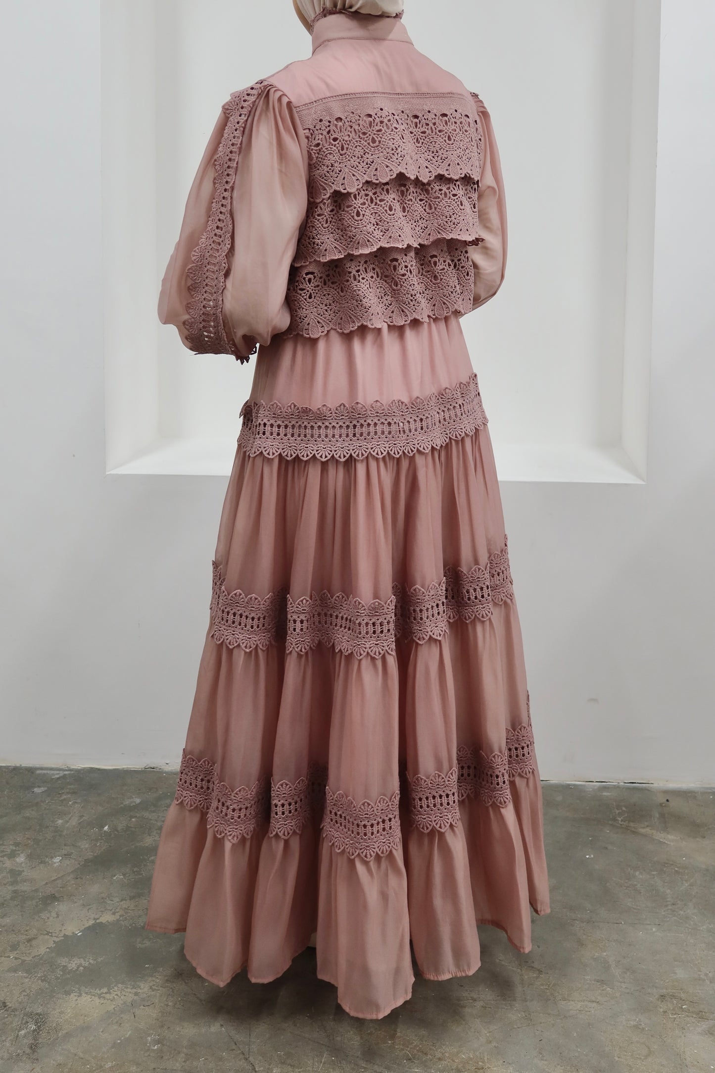 Organza Dress Old Pink