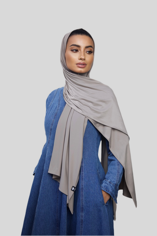 Liquid Jersey Scarf Stone