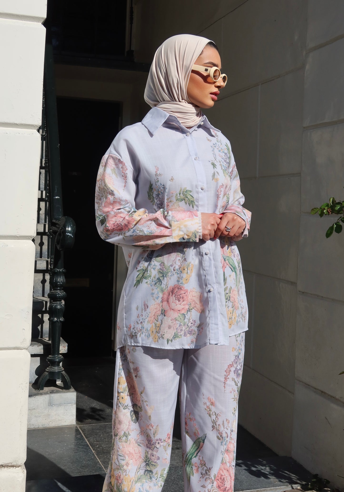 Floral Set Pastel Blue