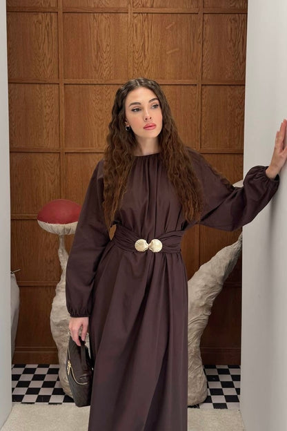 Maris Shell Dress Cacao