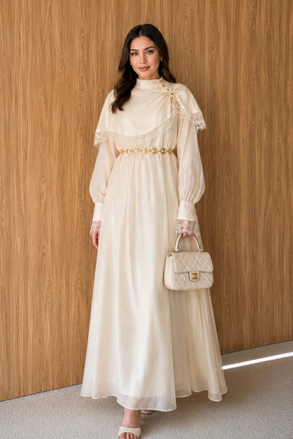 Cape Dress Vanille
