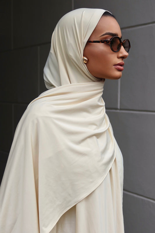 Liquid Jersey Scarf Vanilla Cream