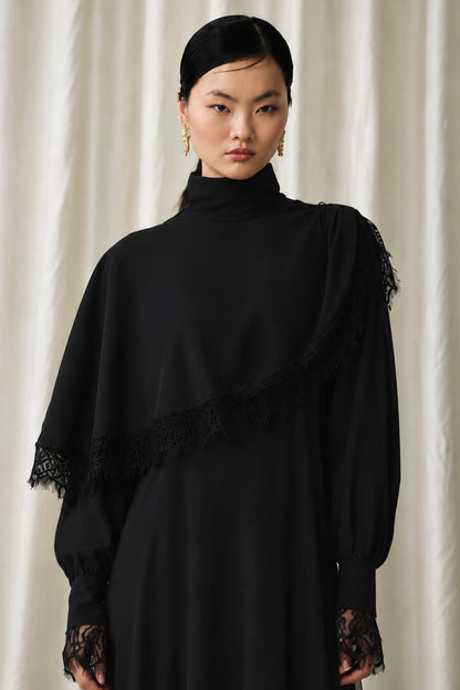 Cape Dress Noir