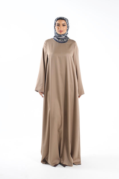 Silk Abaya Mocca