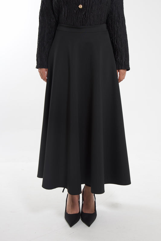 Midi Scuba Skirt