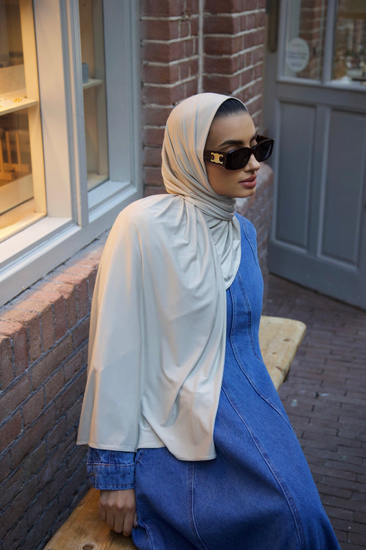 Liquid Jersey Scarf Bone