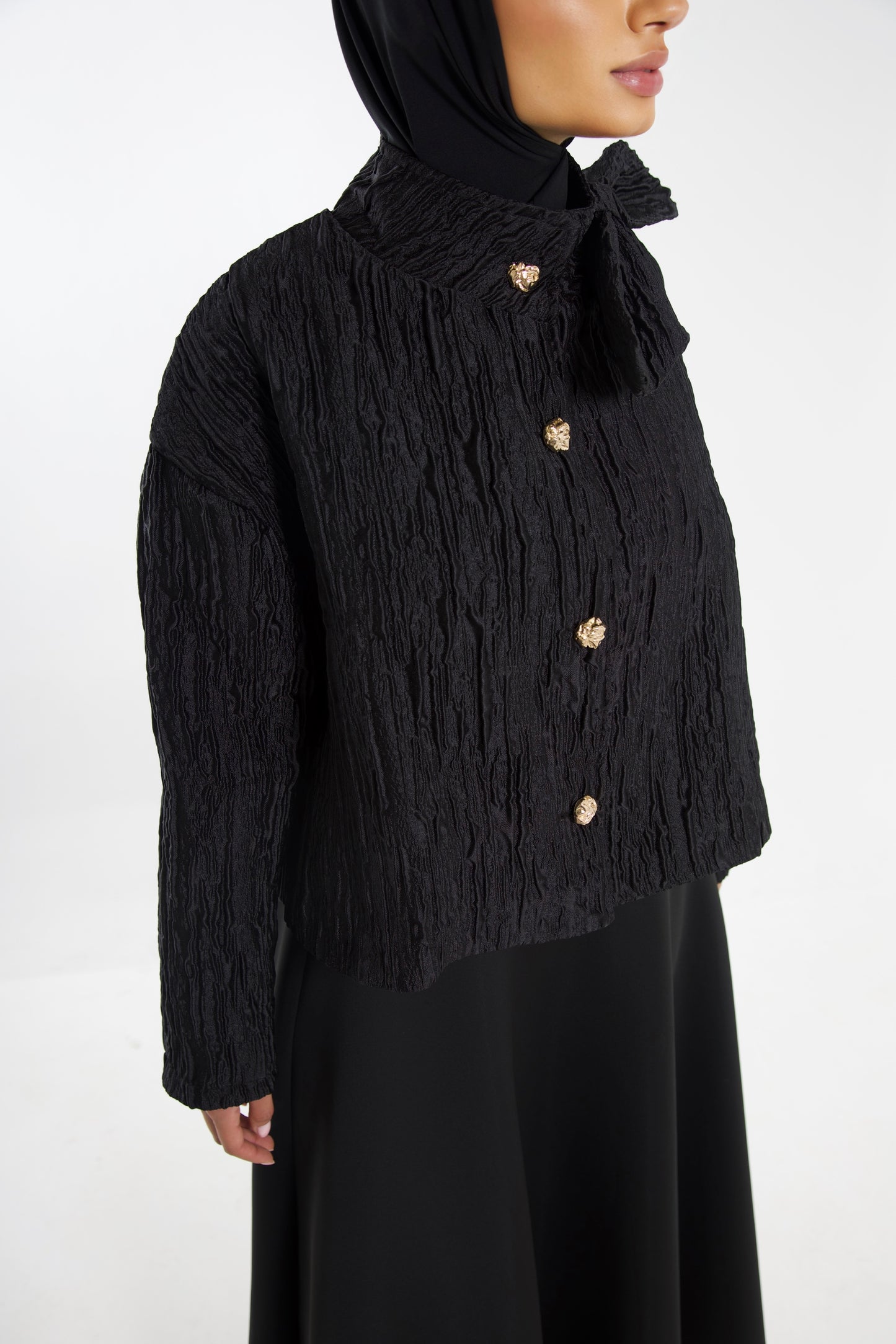 Cropped Jacket Black