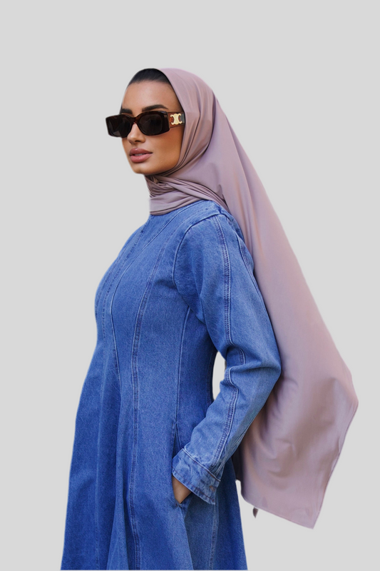 Liquid Jersey Scarf Dusty Mauve