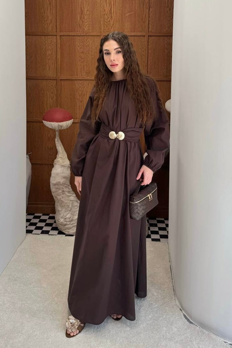 Maris Shell Dress Cacao