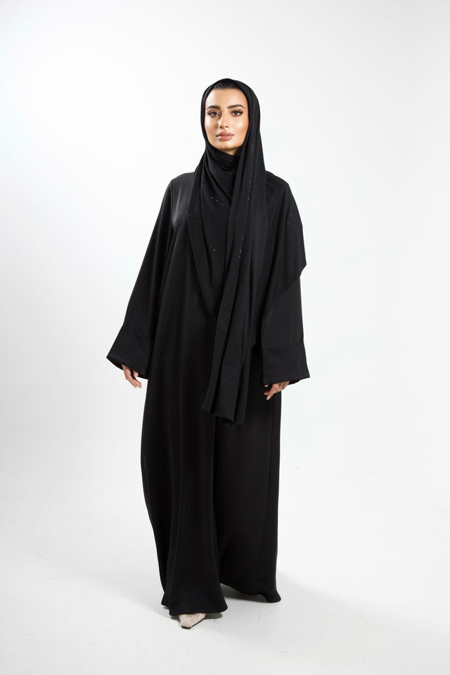 Abaya Silk Black