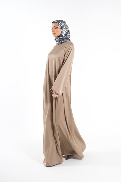 Silk Abaya Mocca