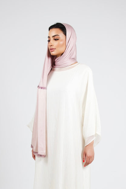 Dubai satin jersey scarf lilac