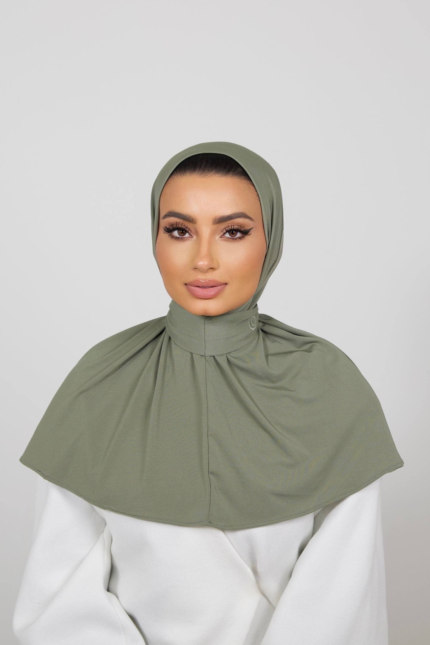 Ready To Wear Hijab In Moss Grey