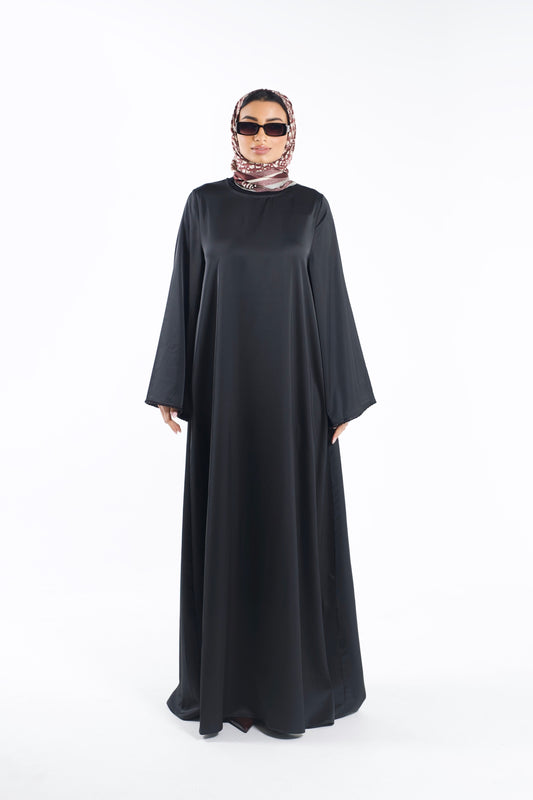 Silk Abaya Noir