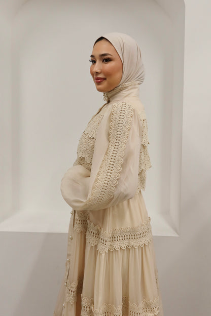 Organza Dress Beige