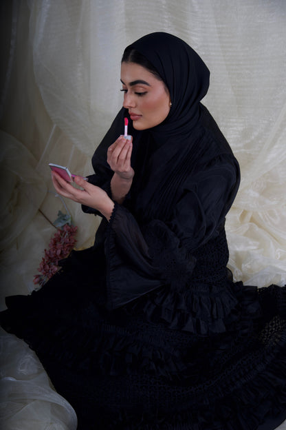 Romantic Layered Dress Black